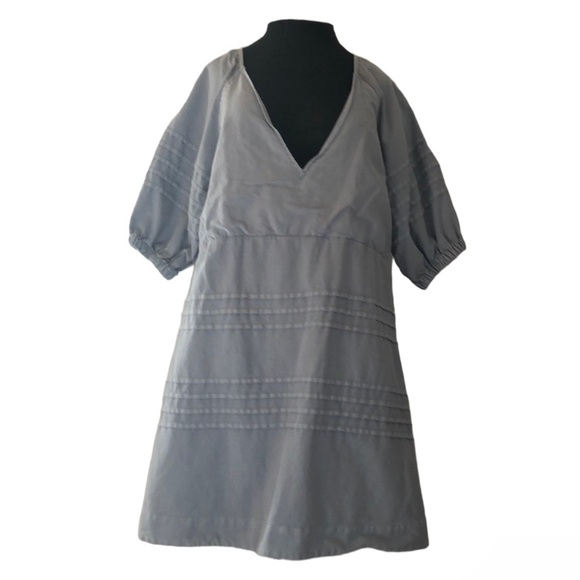 7 For All Mankind Chambray Babydoll Dress - Picture 3 of 6